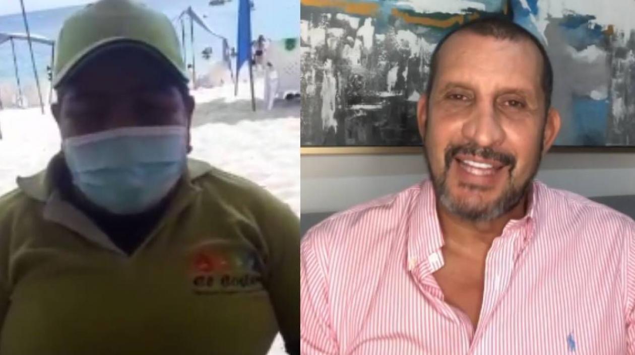 La administradora Andrea Carolina Franco Cárdenas y el actor Fernando Solórzano.