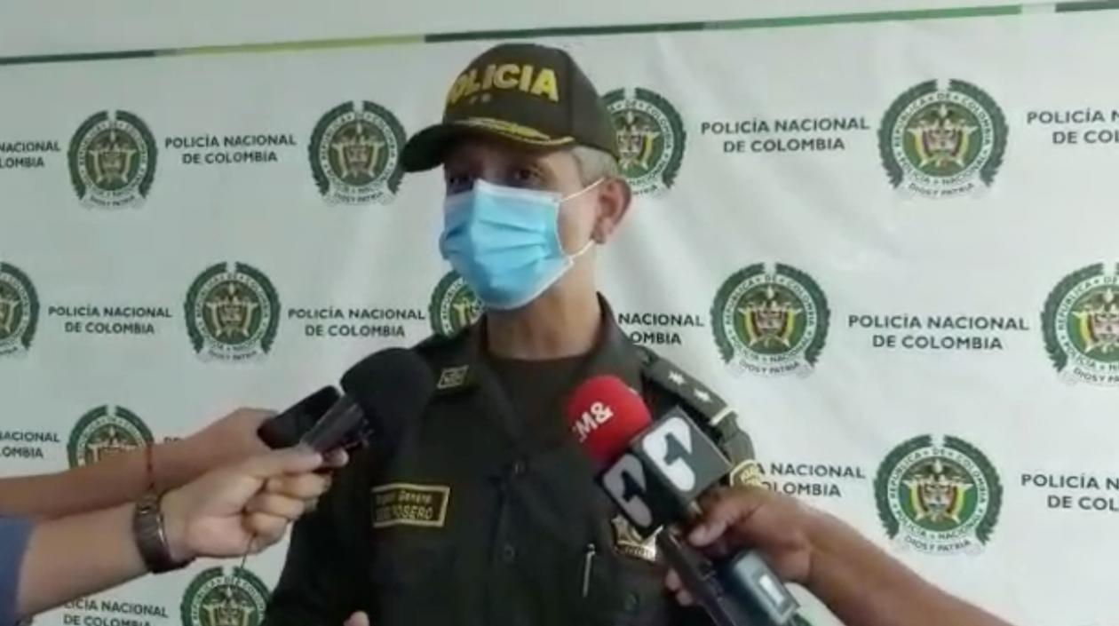 General Diego Rosero, comandante de la Policía Metropolitana.