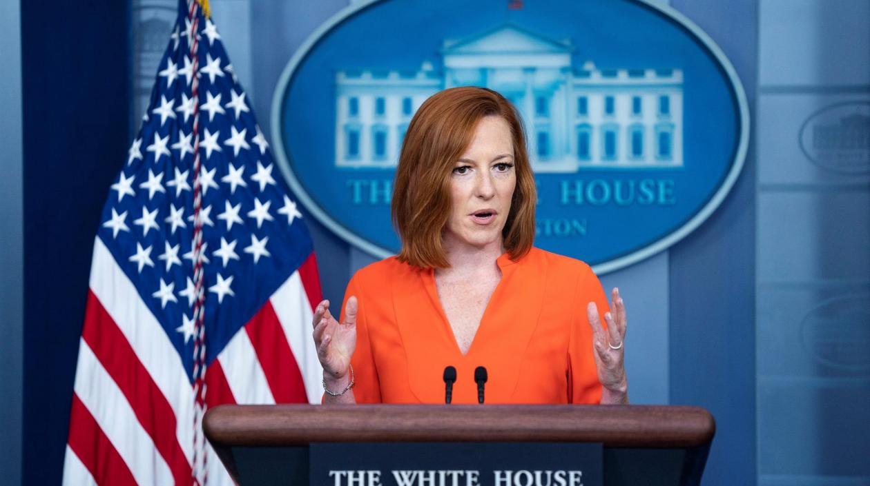La portavoz de la Casa Blanca, Jen Psaki.