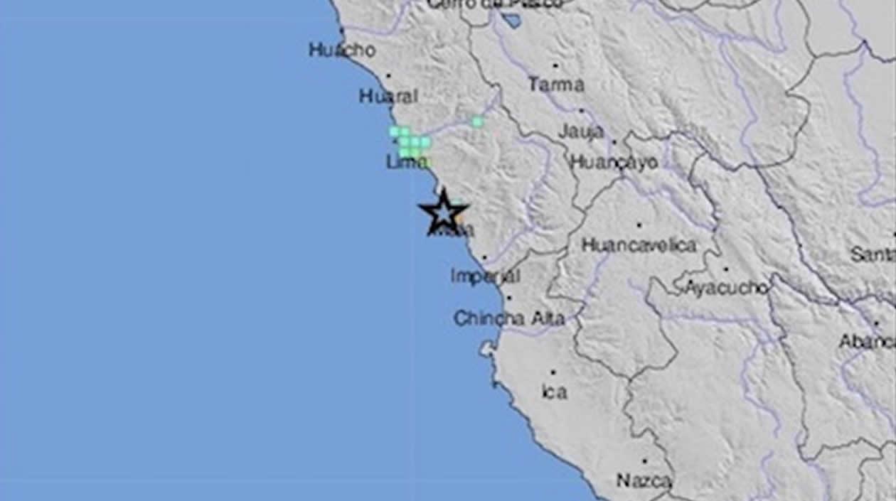 Localización del evento sísmico.