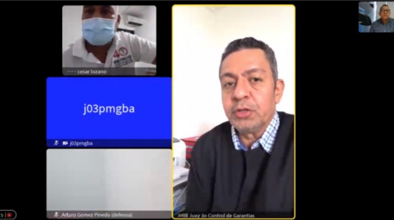 La audiencia contra Franklin Alberto López se realizó de manera virtual. 