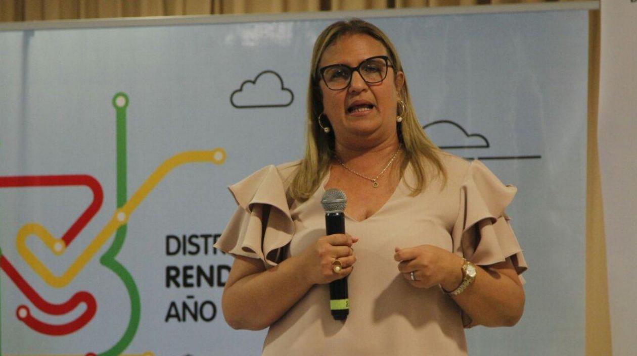 Bibiana Rincón, secretaria de Educación de Barranquilla.
