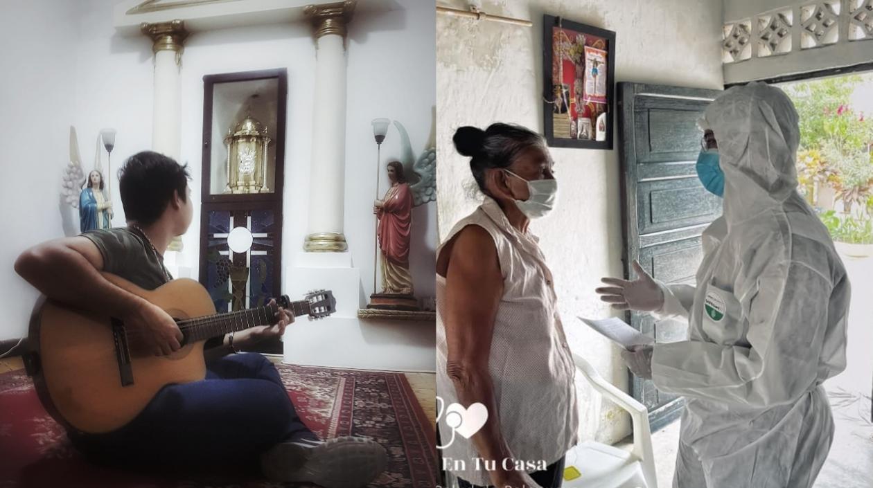 Yever Arcón, el cantante de música religiosa; y Yuverlín Arcón, el falso médico.