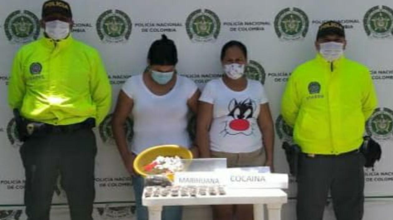 Las mujeres quedaron a disposición de la Fiscalía General de la Nación. 