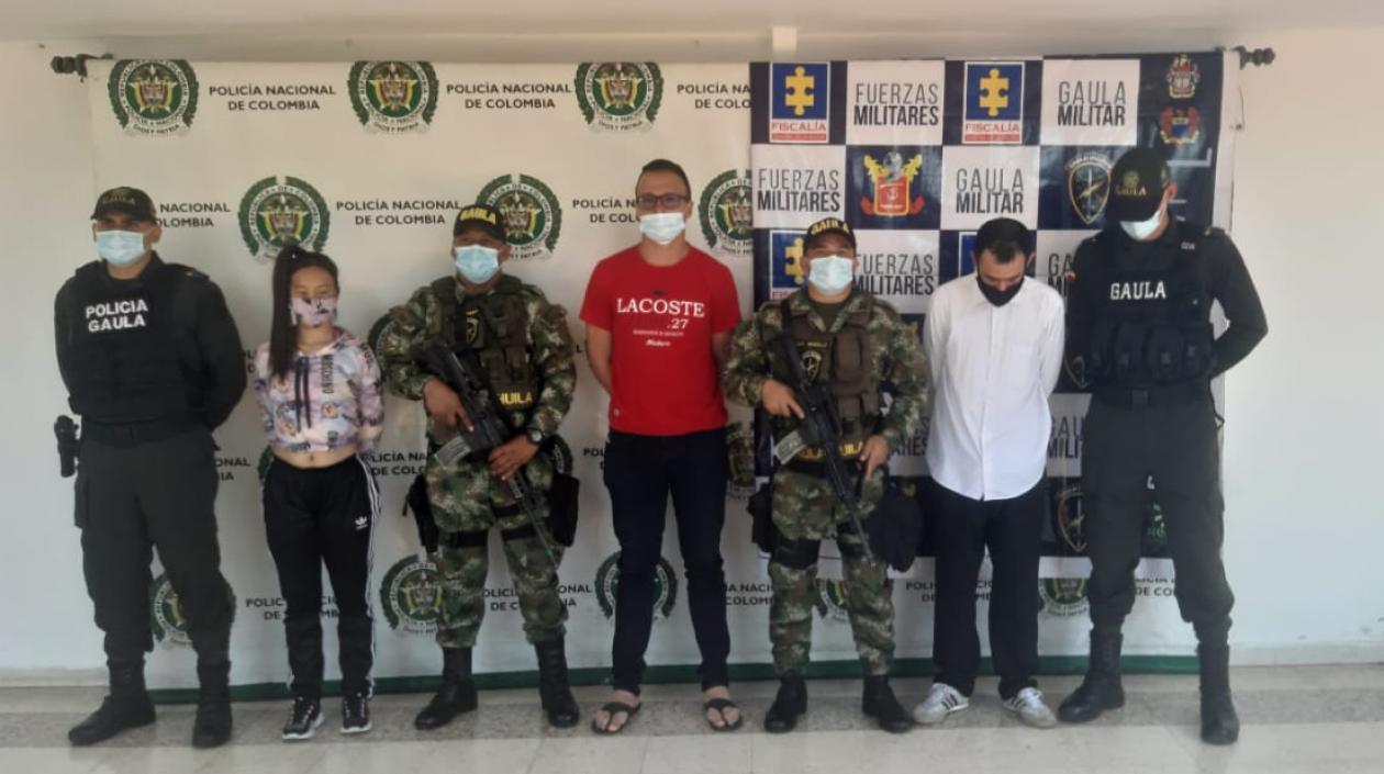 Los tres capturados cobijados con medida de aseguramiento. 