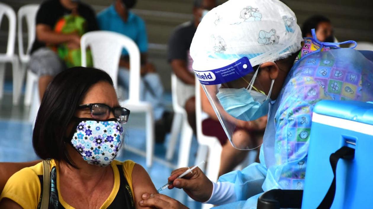 Proceso de vacunación en el Atlántico.