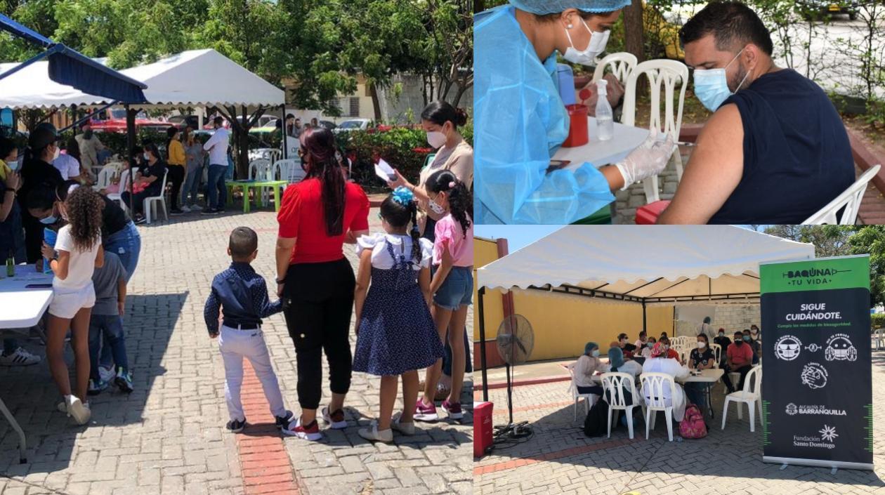 Jornada pasada de vacunación del Zoológico de Barranquilla.