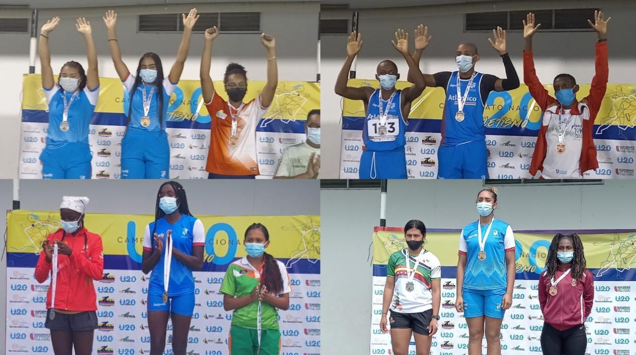 Cuatro medallas de oro logró Atlántico en la jornada. 