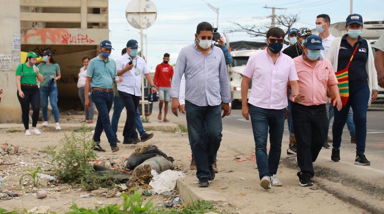 El alcalde Pumarejo en La Paz.