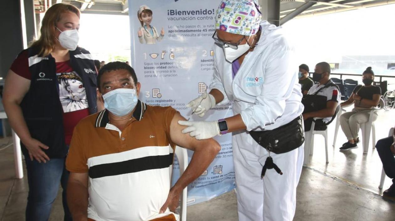 Vacunación con dosis única en Barranquilla.