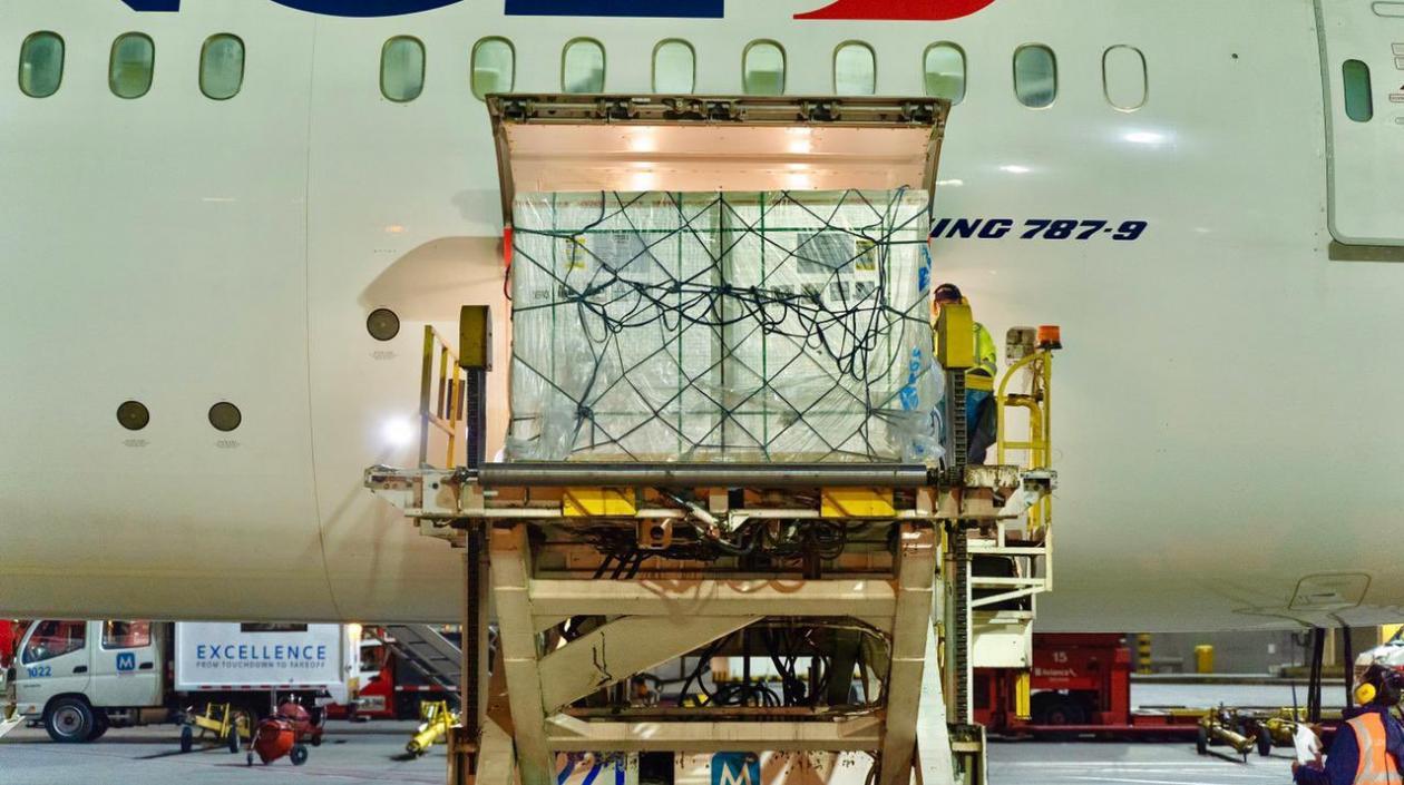 Descargue del nuevo lote de vacunas.