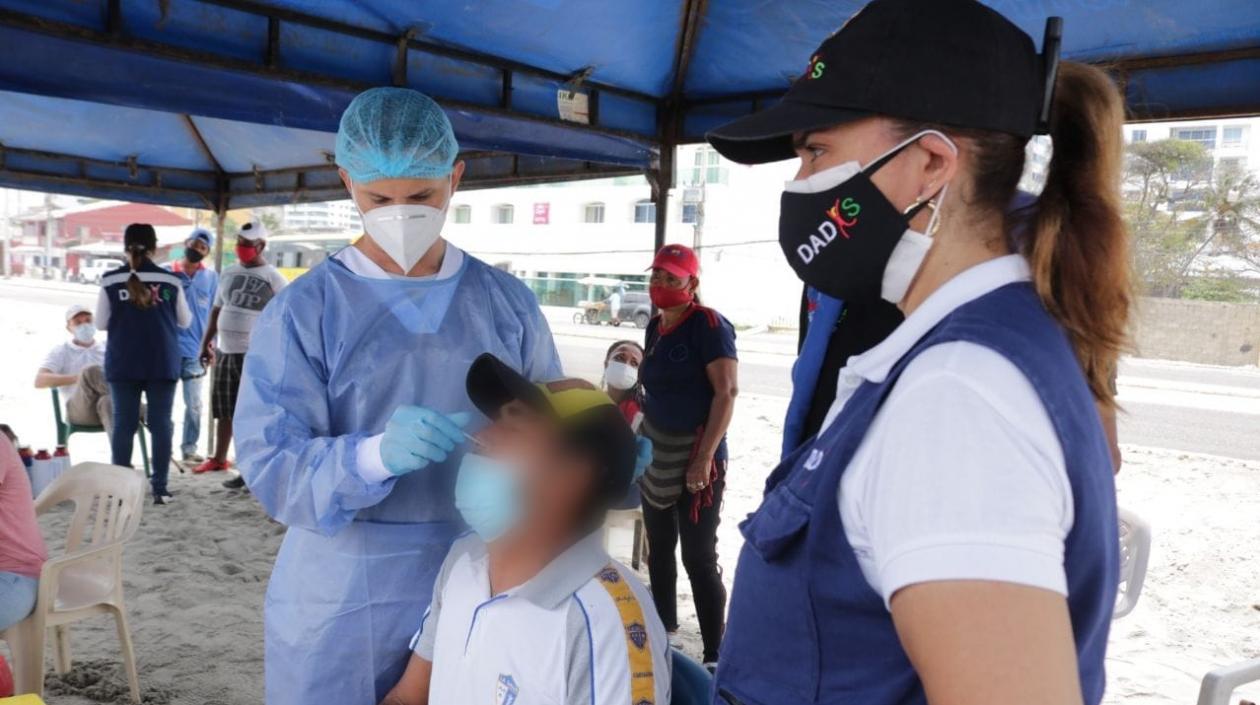 Sigue el testeo en Cartagena buscando casos de Covid-19.