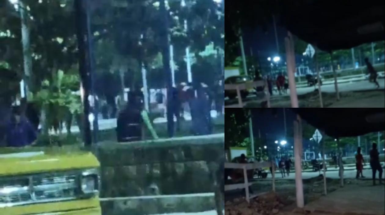 La calle 17 volvió ser escenario de saqueos y vandalismo.