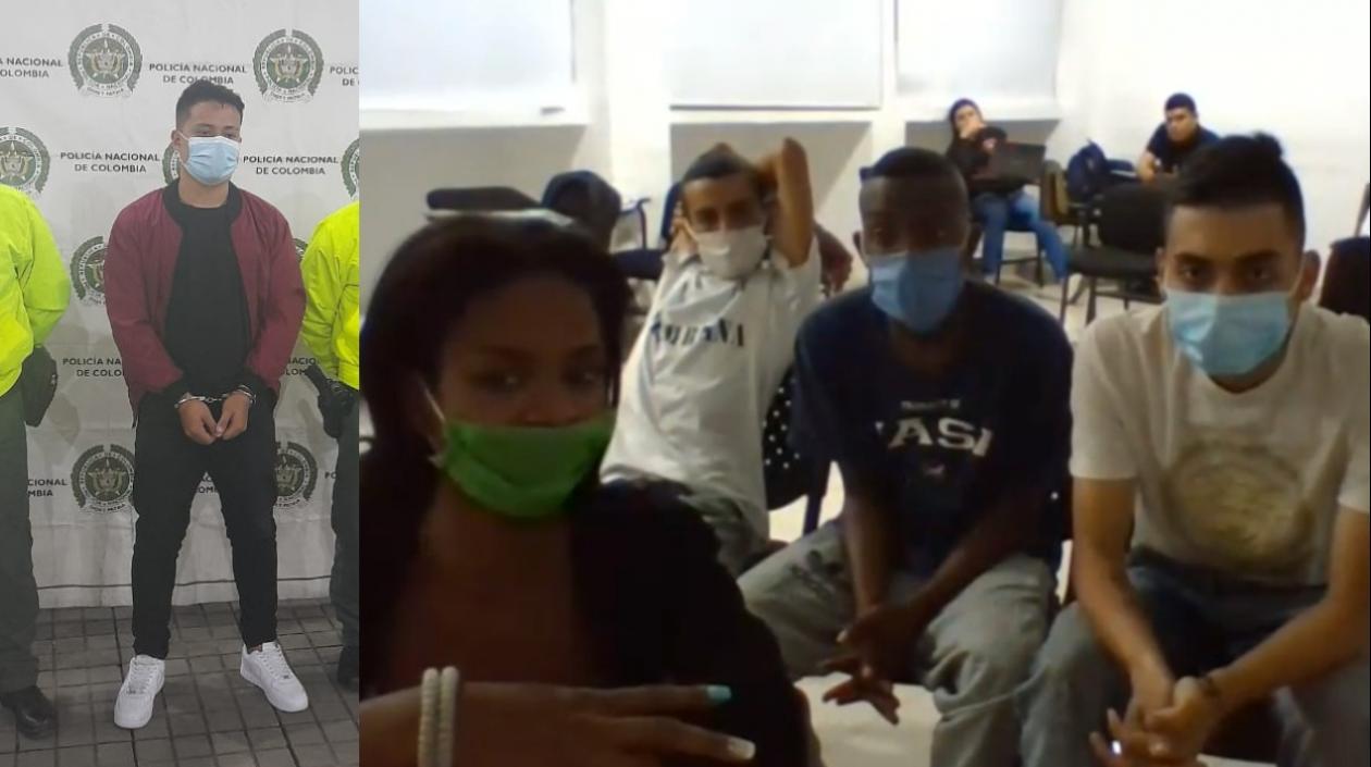 Los capturados en Cali.