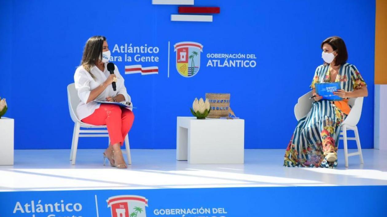 La Secretaria de Cultura, Diana Acosta Miranda, durante la rendición de cuentas.