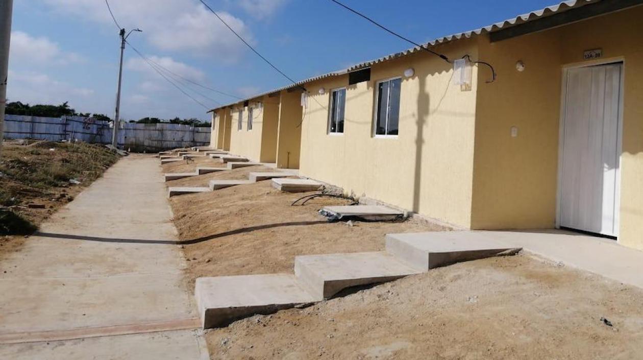 Las primeras viviendas construidas.