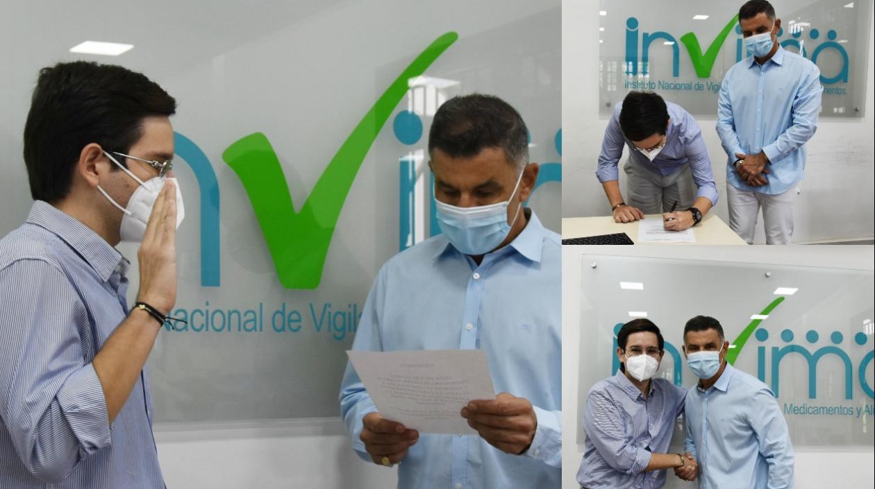 El abogado Laurian Puerta Ruiz toma posesión con Asesor con funciones de Coordinador del Invima de la Región Caribe Uno.