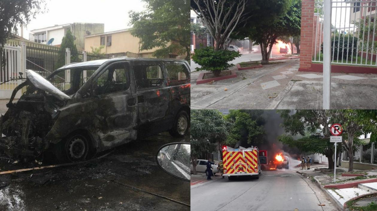 Los bomberos llegaron a atender la emergencia. 