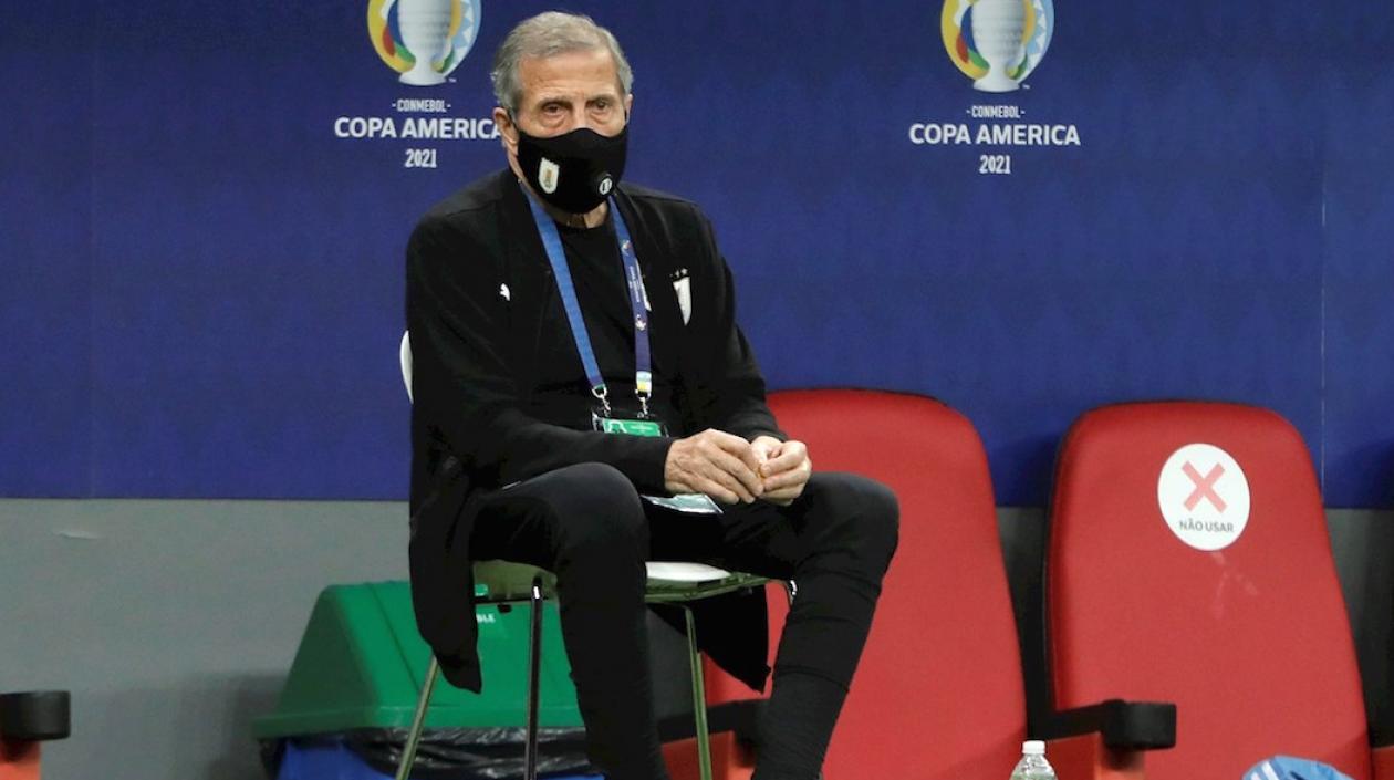 Óscar Washington Tabárez, DT de Uruguay.