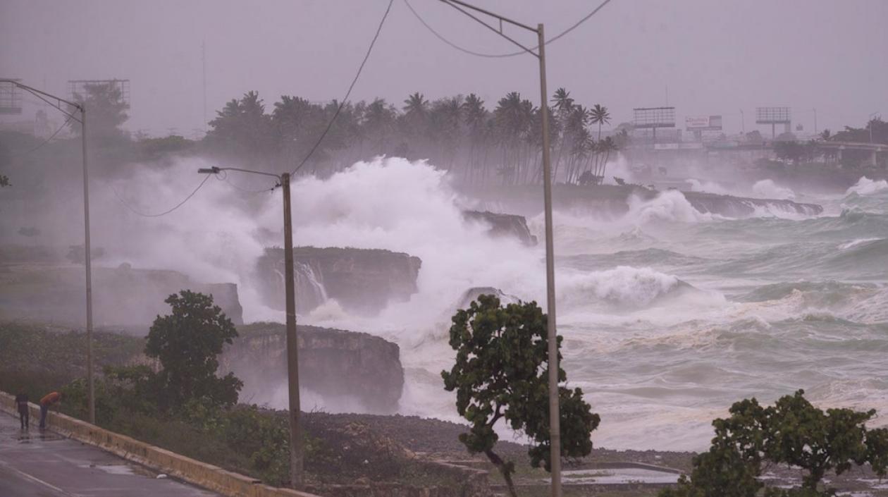 El paso de la tormenta Elsa por República Dominicana.