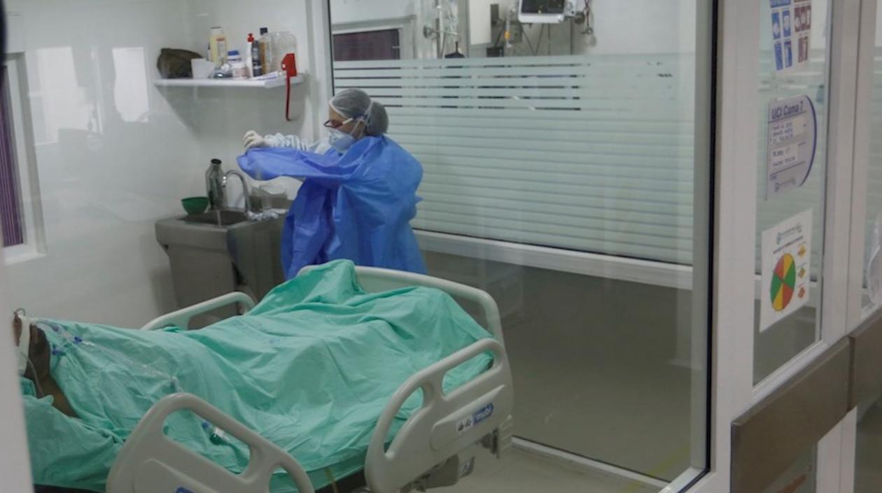 Una unidad de cuidados intensivos en Colombia.