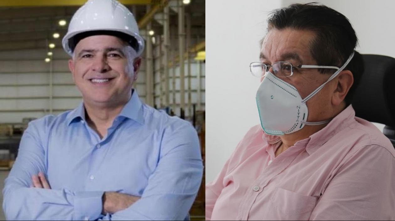 Christian Daes, empresario; y el ministro de Salud, Fernando Ruiz. 