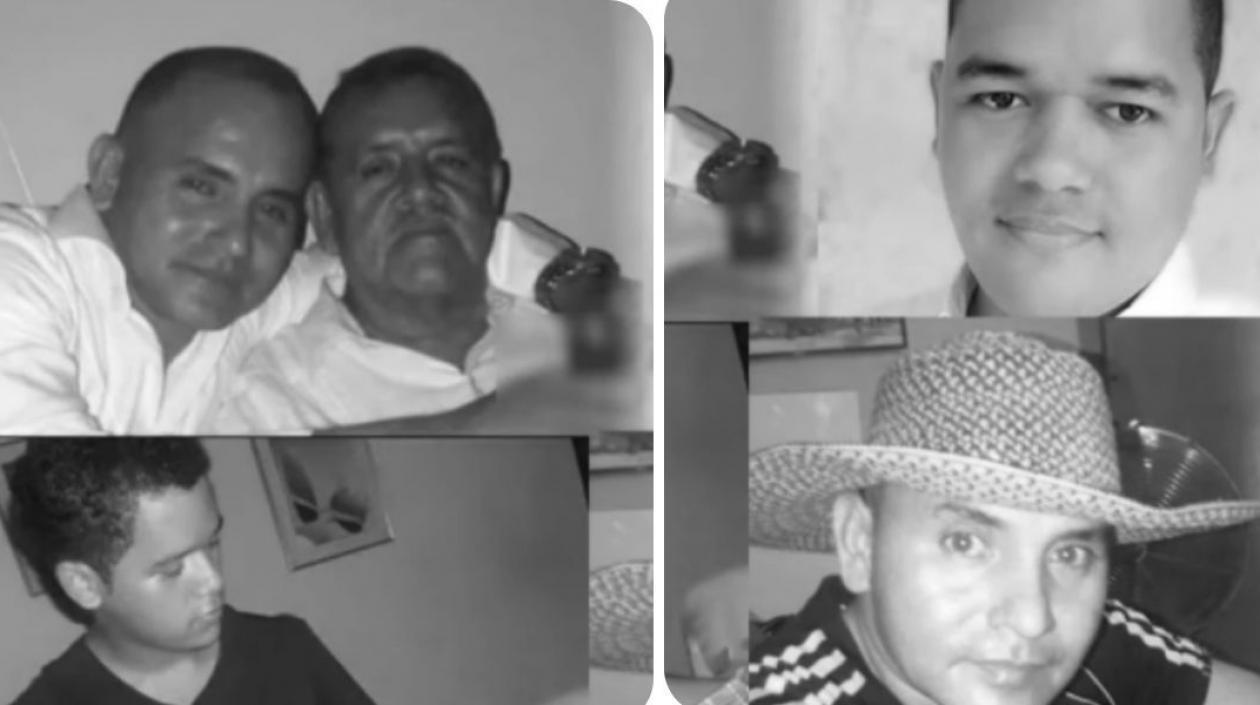 Algunos de los miembros de la familia que han fallecidos por causa del Covid-19. 