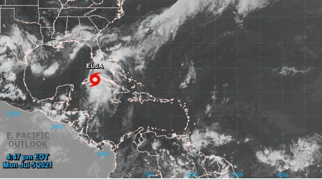 La tormente 'Elsa' en la isla de Cuba. 