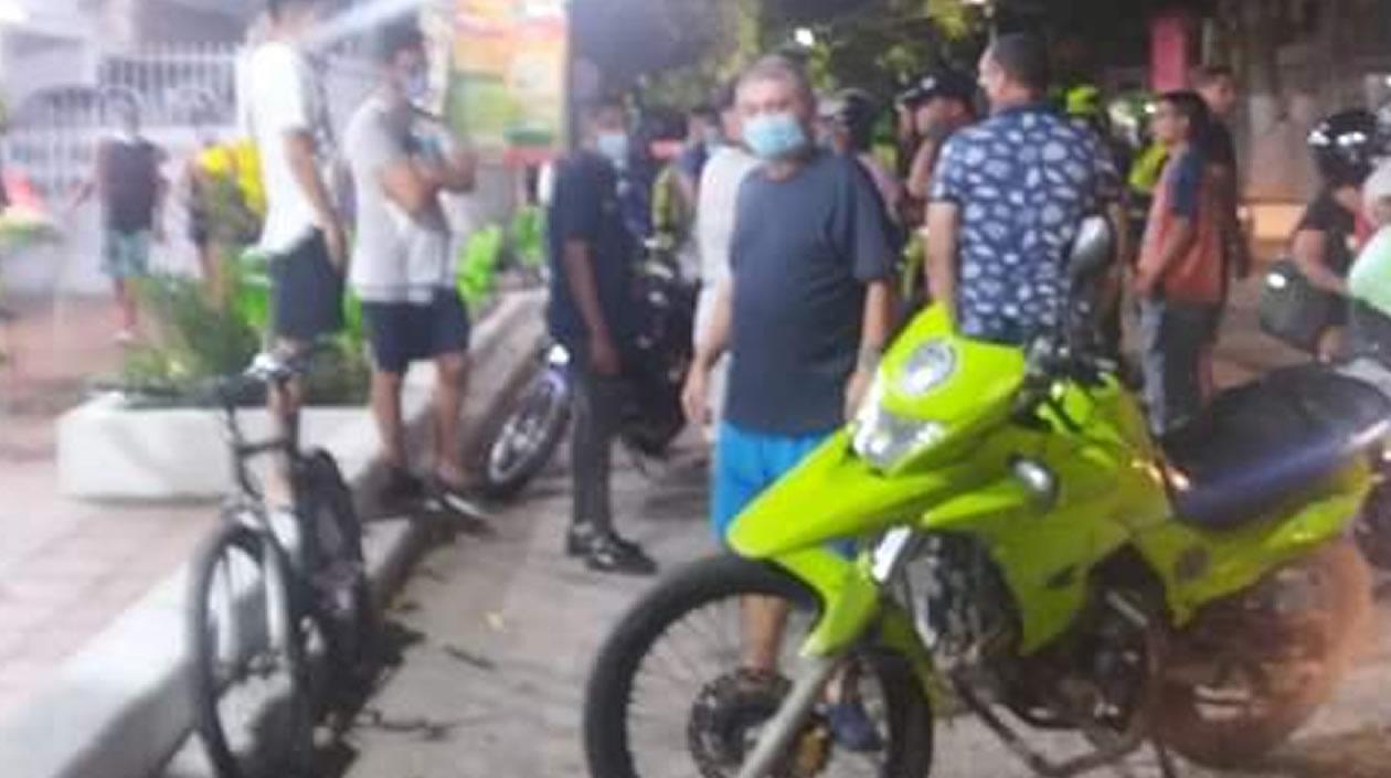 La Policía hizo presencia en el lugar de los hechos.