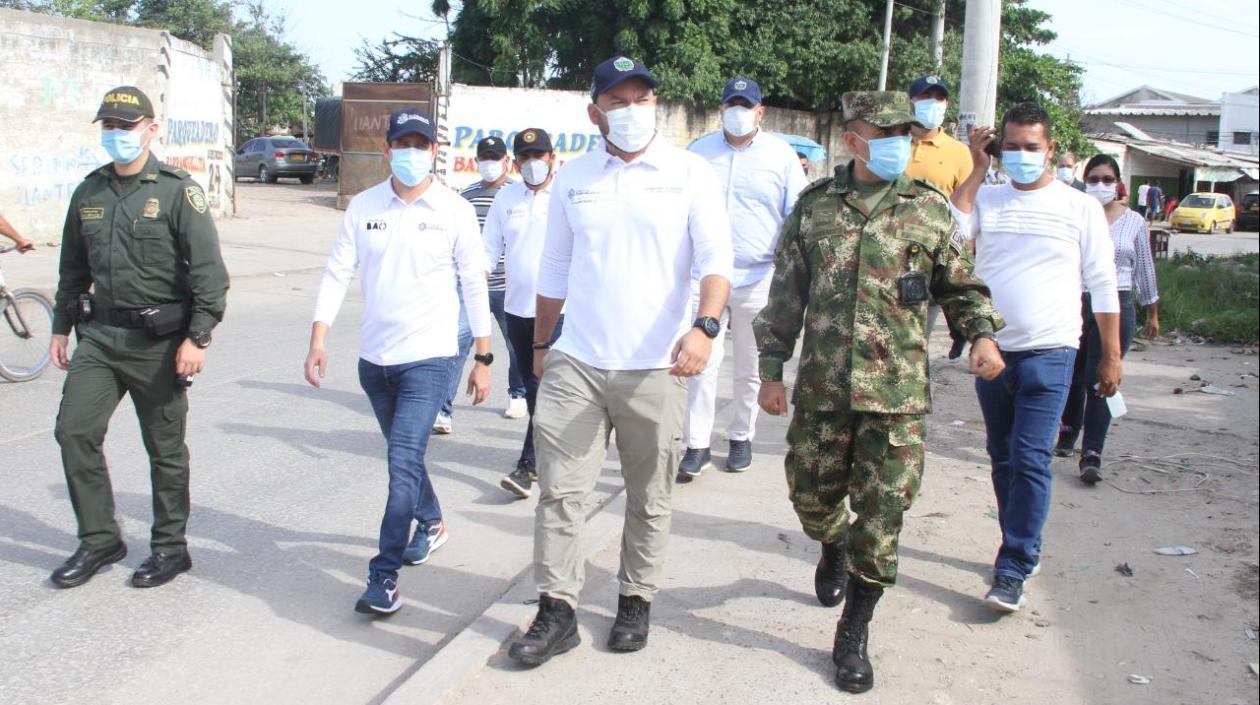 Lanzamiento de la estrategia de seguridad en Barranquillita.