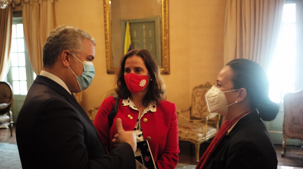 El presidente Iván Duque con la CIDH.