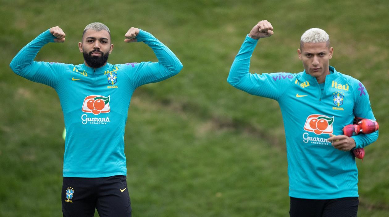 Gabigol y Richarlison. 