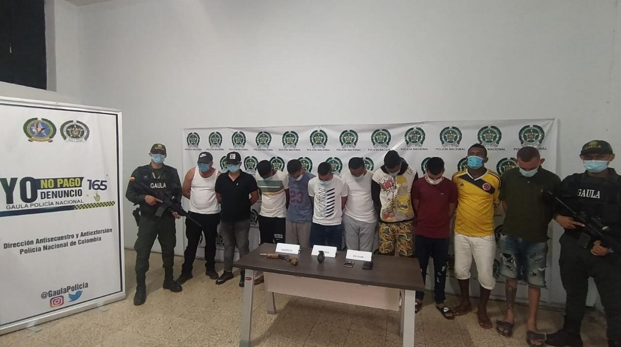 Los capturados quedaron a disposición de la Fiscalía. 