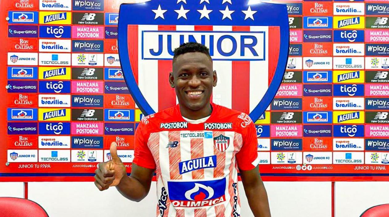 Cristian Martínez Borja, nuevo delantero de Junior. 