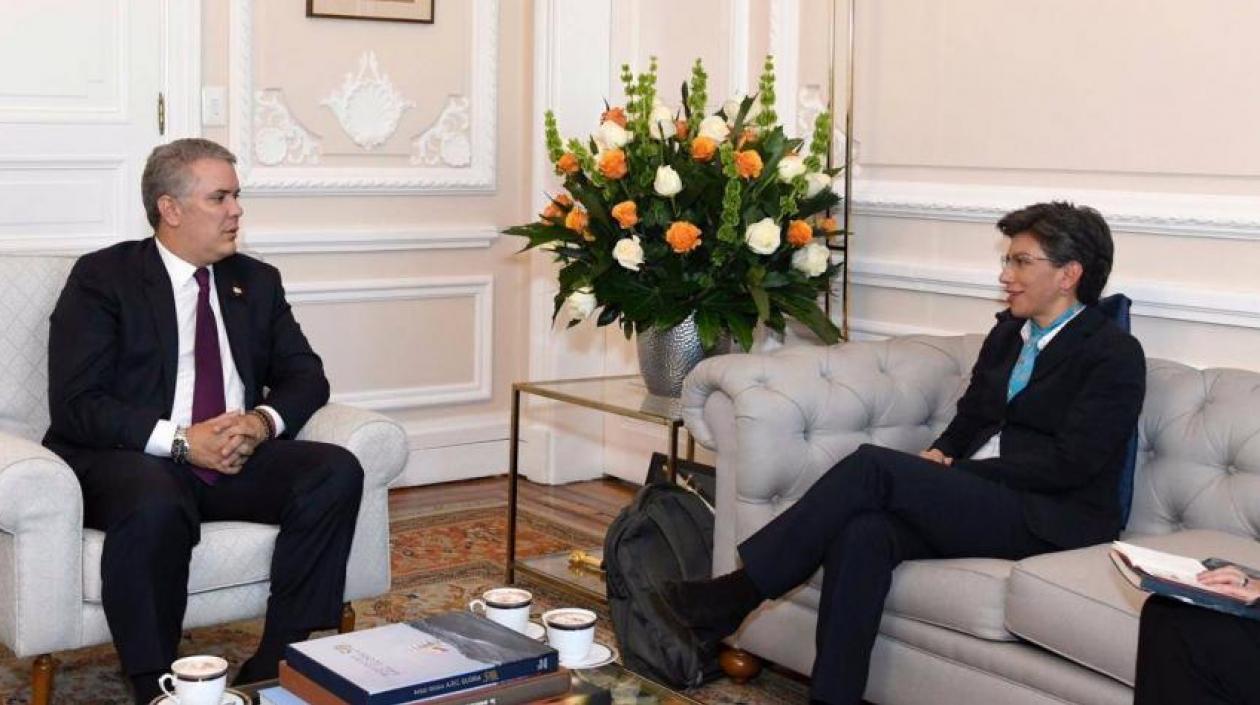 Iván Duque y Claudia López.