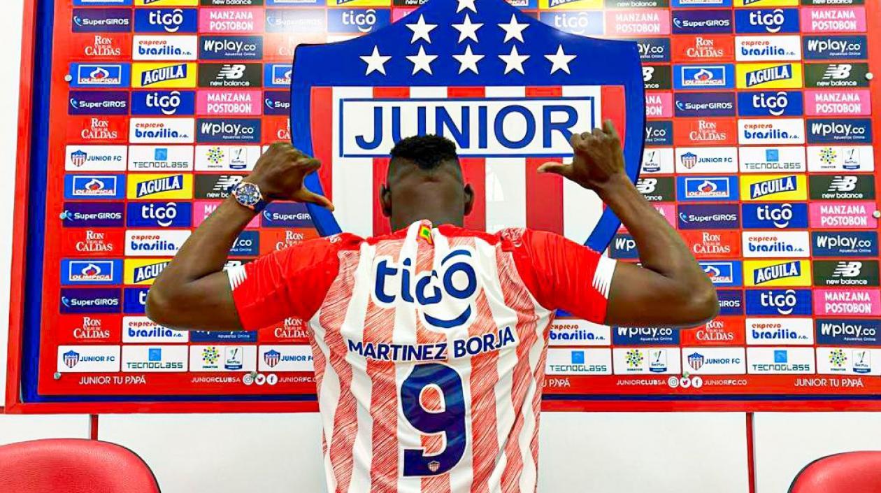 Cristian Martínez Borja, el '9' de Junior. 