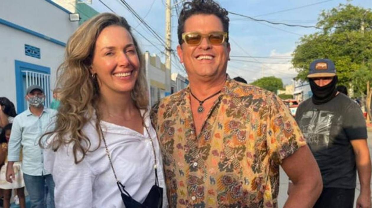 Claudia Elena Vásquez y Carlos Vives.