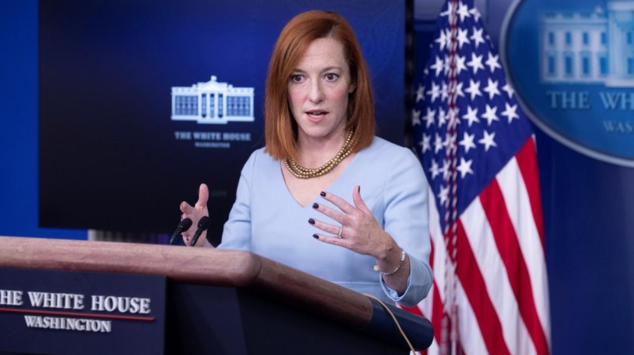 La portavoz de la Casa Blanca, Jen Psaki.