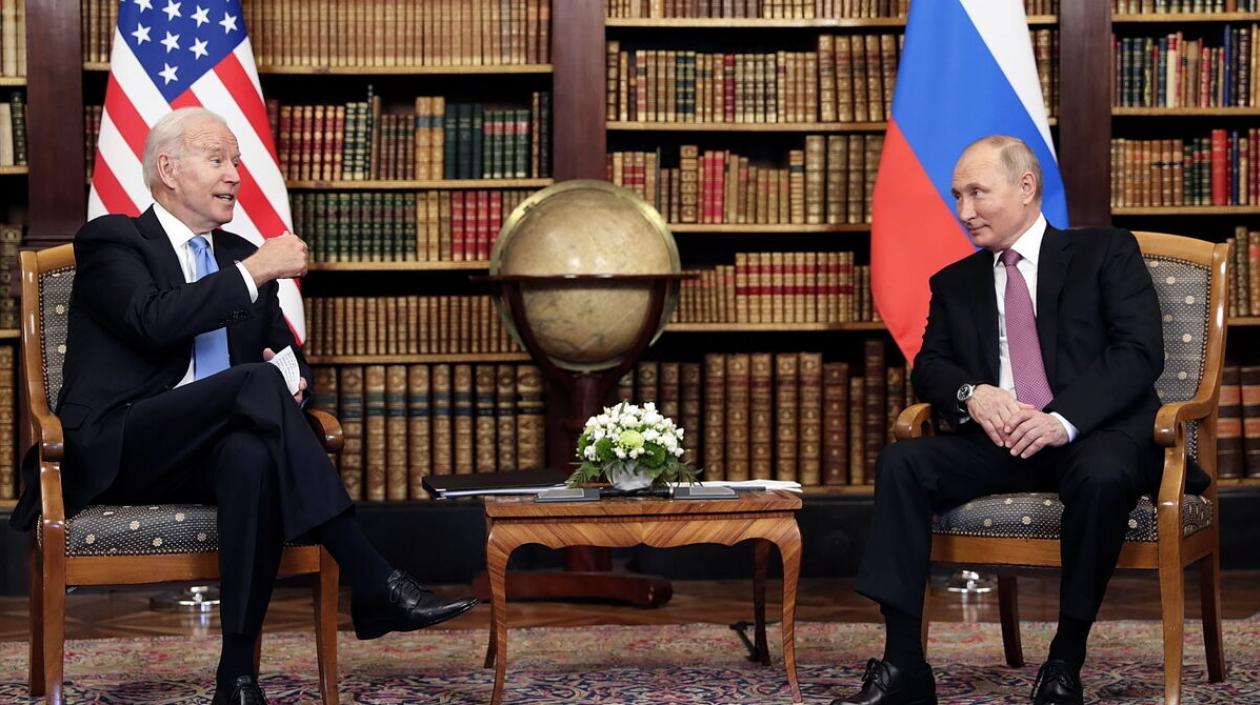 Joe Biden y Vladímir Putin.