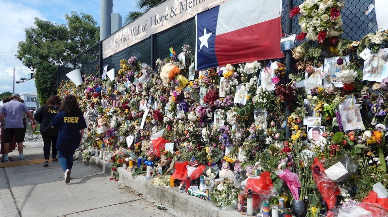 Imagen del homenaje a las víctimas.