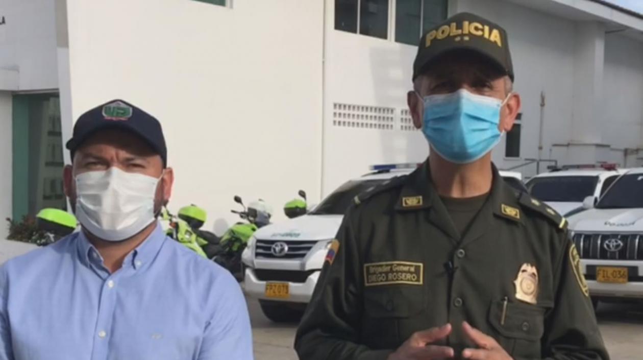 General Diego Rosero, comandante de la Policía Metropolitana.