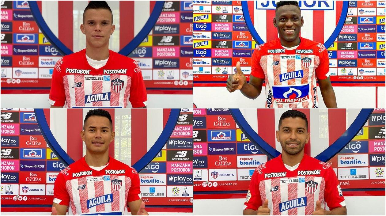 Walmer Pacheco, Cristian Martínez Borja, Juan Sebastián Herrera y José Carlos Muñoz son los refuerzos de Junior. 