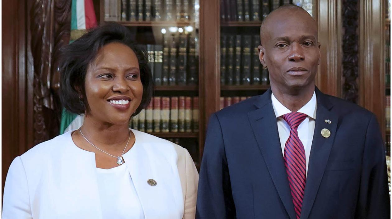 Martine y Jovenel Moise.