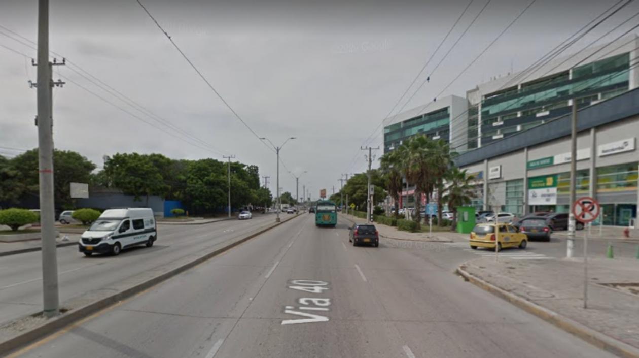 El hombre retiró el dinero de una entidad bancaria de la Vía 40 con calle 73. 