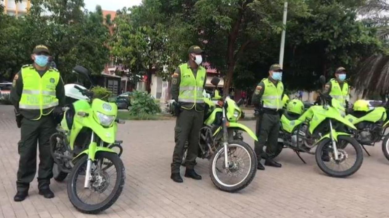 Escuadrón 'anti-hurto' en la ciudad. 