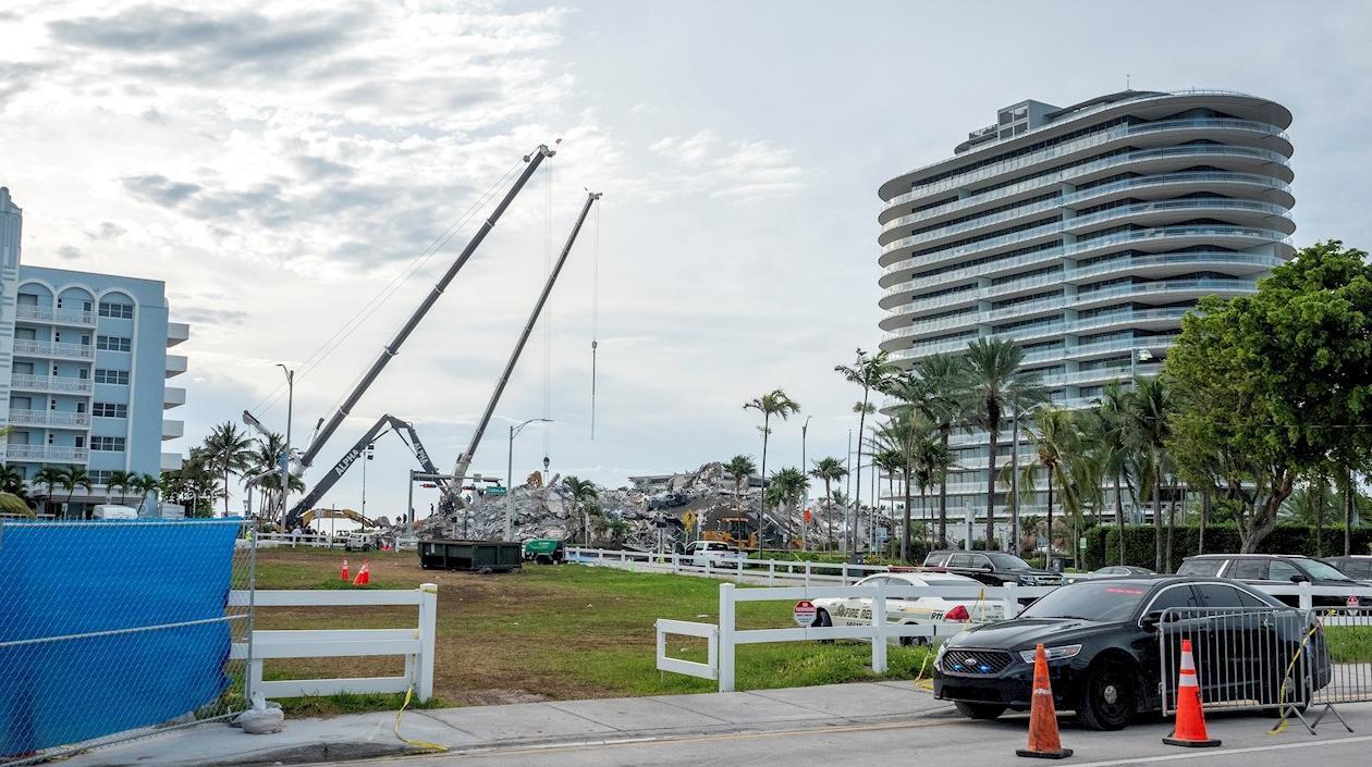 Edificio Surfside en Miami.
