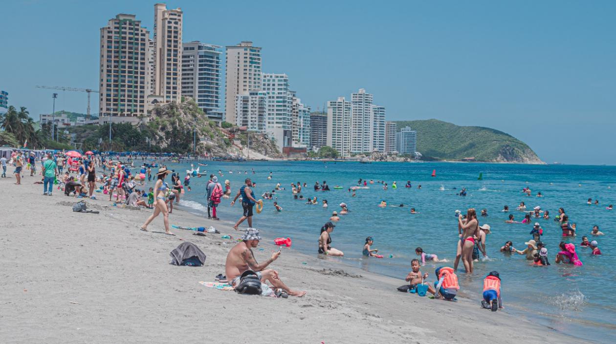 Playas de El Rodadero, en Santa Marta. 