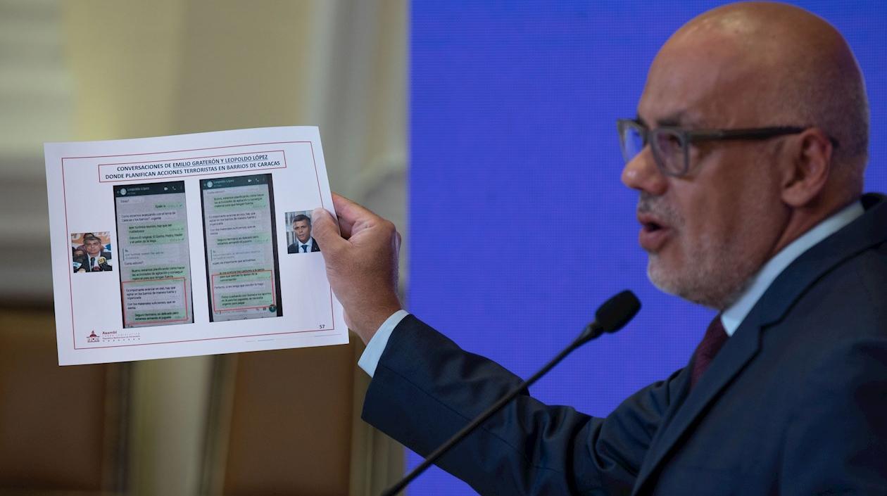 El presidente del Parlamento de Venezuela, Jorge Rodríguez.