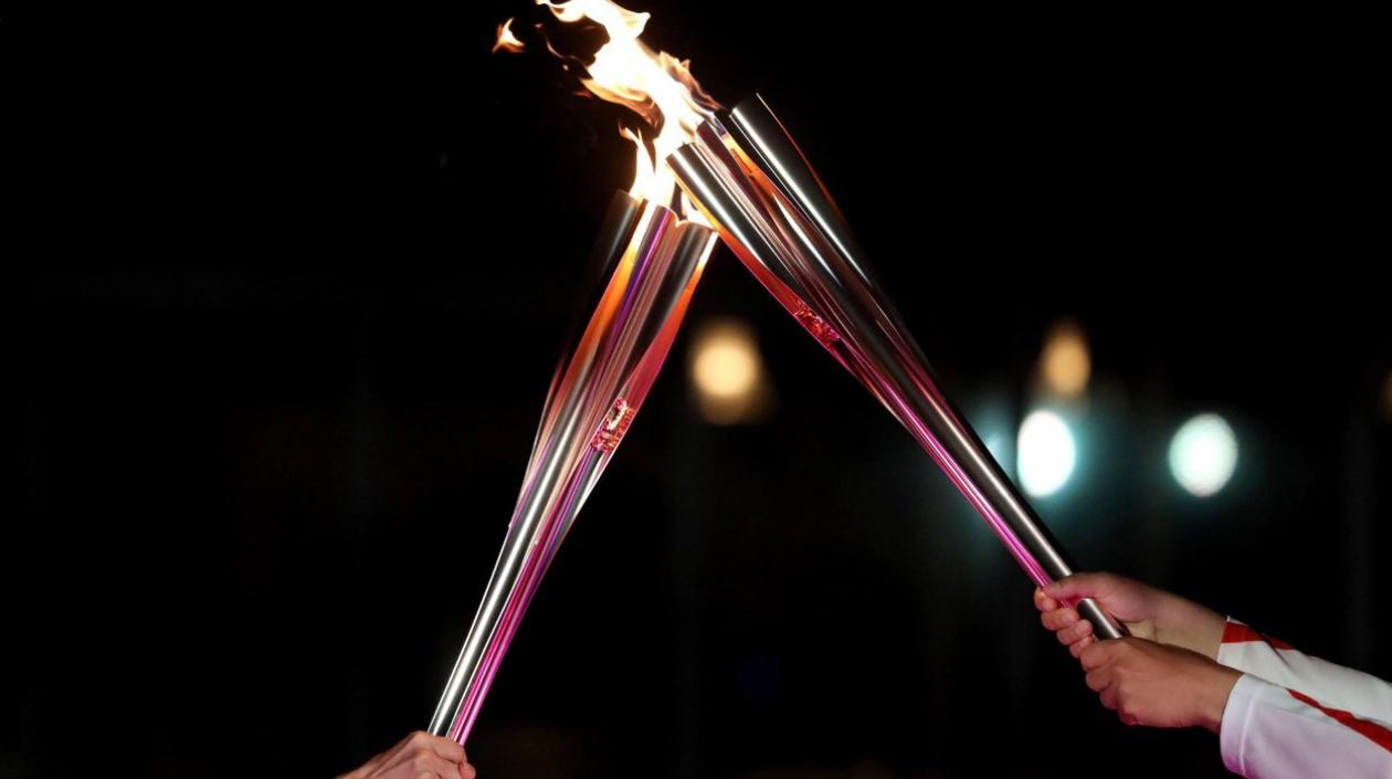 Relevo de la antorcha olímpica. 