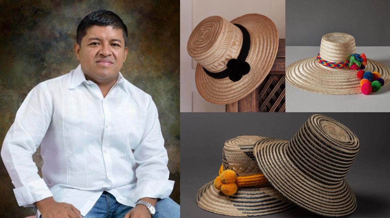 Gary González, del ‘Taller Centro Artesanal del Sombrero Wayuú’.